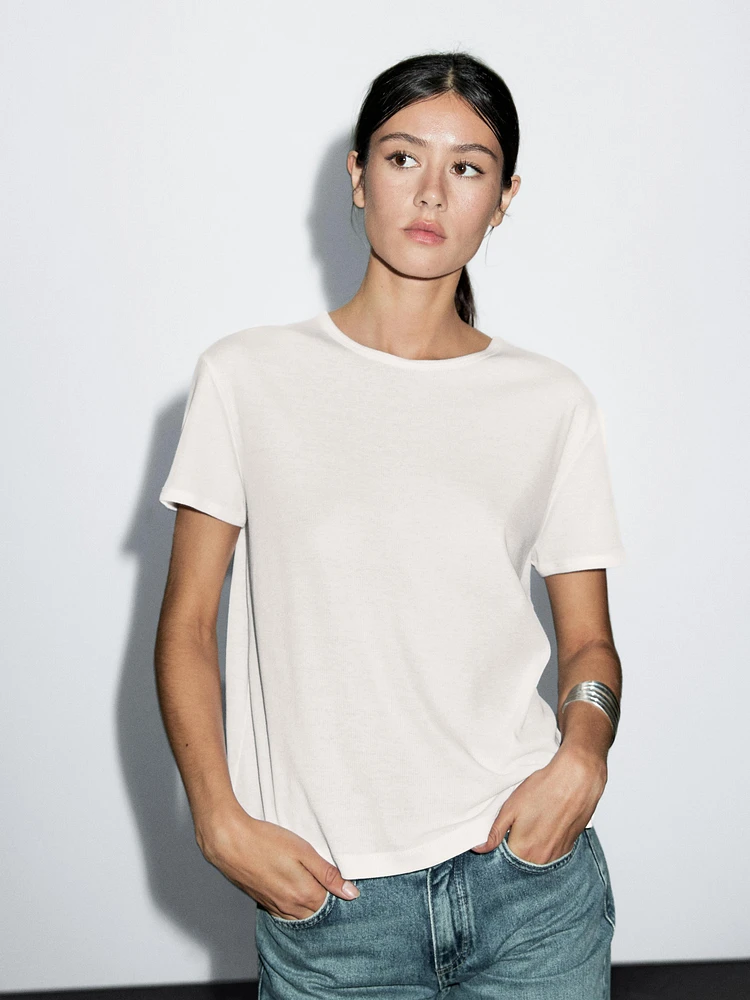 T-shirt à manches courtes 100 % coton