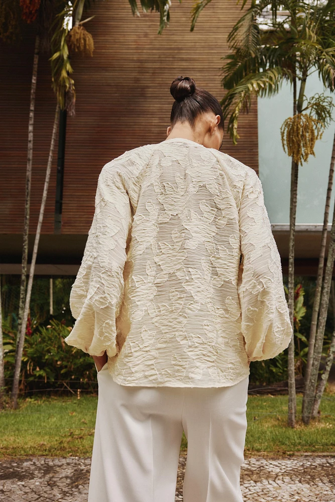 TEXTURED BLOUSE
