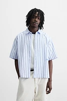 STRIPED SHIRT WITH EMBROIDERY