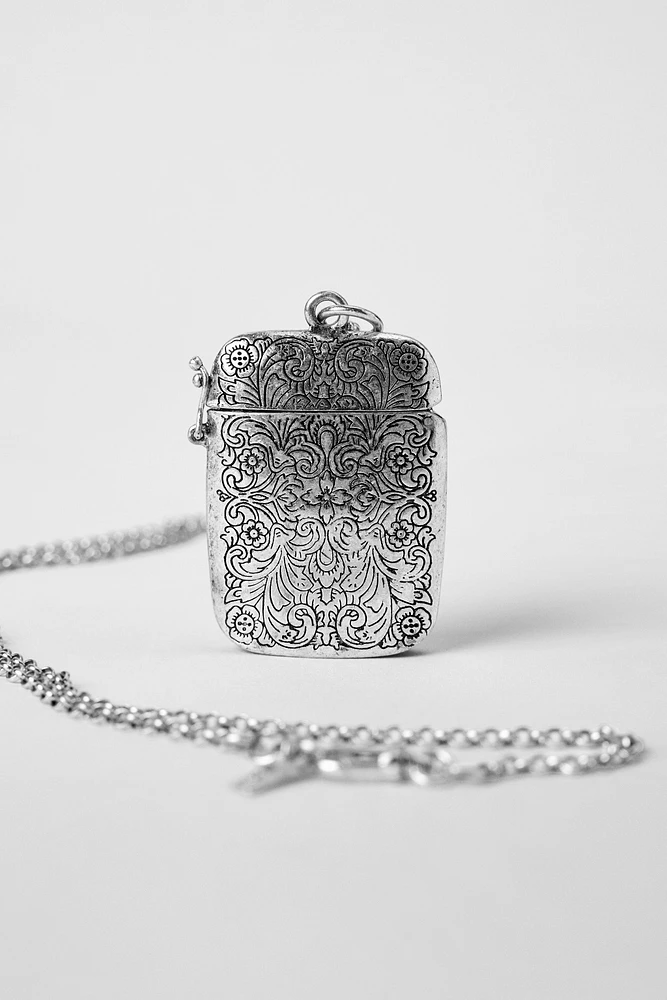 LONG TEXTURED BOX NECKLACE KATE MOSS X ZARA