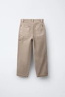 PANTALON CARPENTER À JAMBES LARGES AVEC POCHES