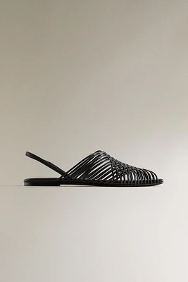 SANDALES CUIR BRIDES CROISÉES