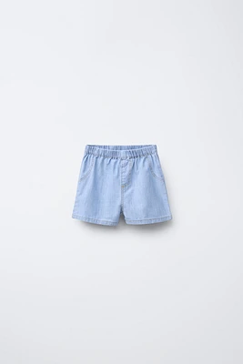 FLUID DENIM SHORTS