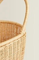 PANIER CHARIOT ENFANT ROTIN