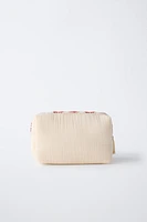 CROCHET TEXTURE TOILETRY BAG