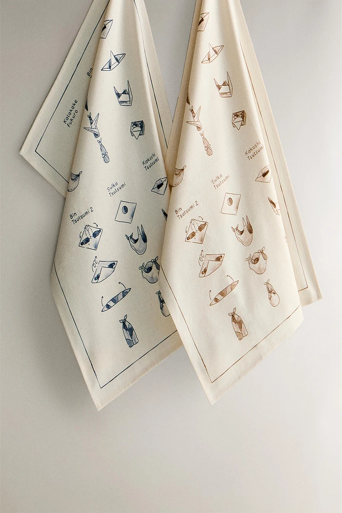 TORCHON DE CUISINE IMPRIMÉ (LOT DE 2)