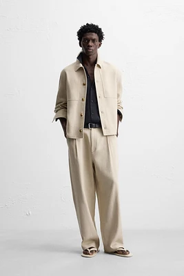 LINEN - COTTON OVERSHIRT