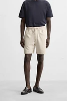 BERMUDA REGULAR FIT STRUCTURÉ