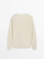 100% cotton knit sweater