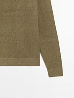 Pull en maille 100 % lin