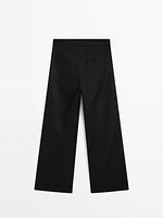 Lyocell palazzo trousers