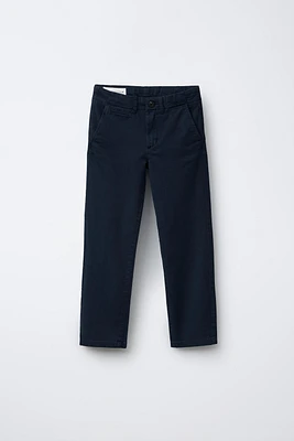 SLIM BASIC CHINO PANTS