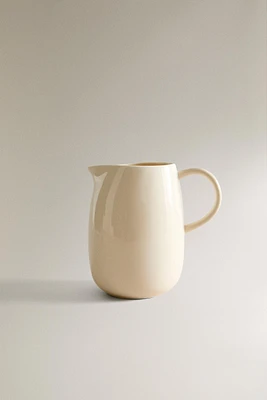 PLAIN STONEWARE MILK PITCHER