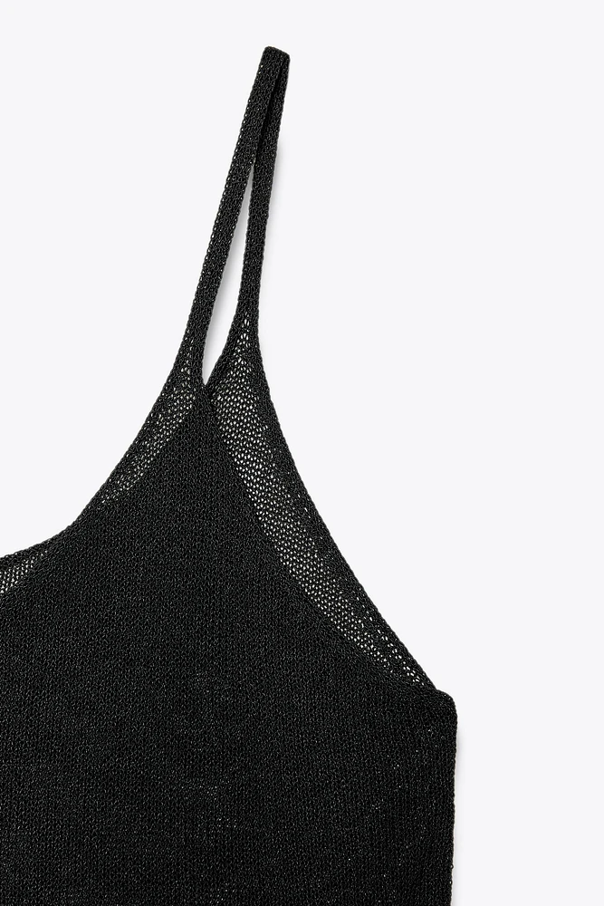 STRAPPY KNIT TOP