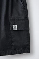 POPLIN CARGO SHORTS