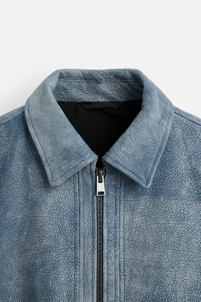 WASHED LEATHER JACKET