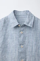 100% LINEN STRIPED SHIRT