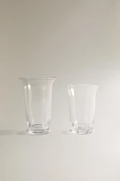 FLARED GLASS VASE