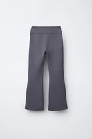 BUTTONED FLARED LEGGINGS