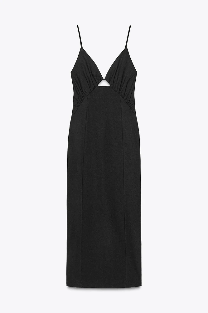 CUT OUT MIDI DRESS