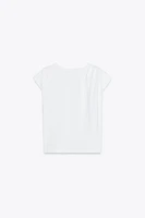 T-SHIRT AVEC PLIS AUX ÉPAULES