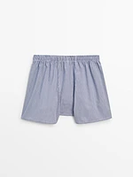 Gingham poplin boxers