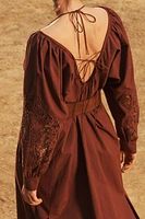 ROBE EN POPELINE BRODÉE ÉDITION LIMITÉE
