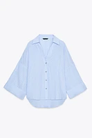CHEMISE MANCHES LARGES AVEC LIN