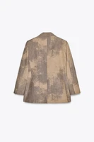 ZW COLLECTION MINIMAL PRINT BLAZER