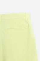 100% LINEN BERMUDA SHORTS