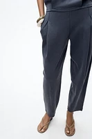 WASHED PLEATED PANTS