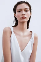 T-SHIRT PLISSÉ EN COTON
