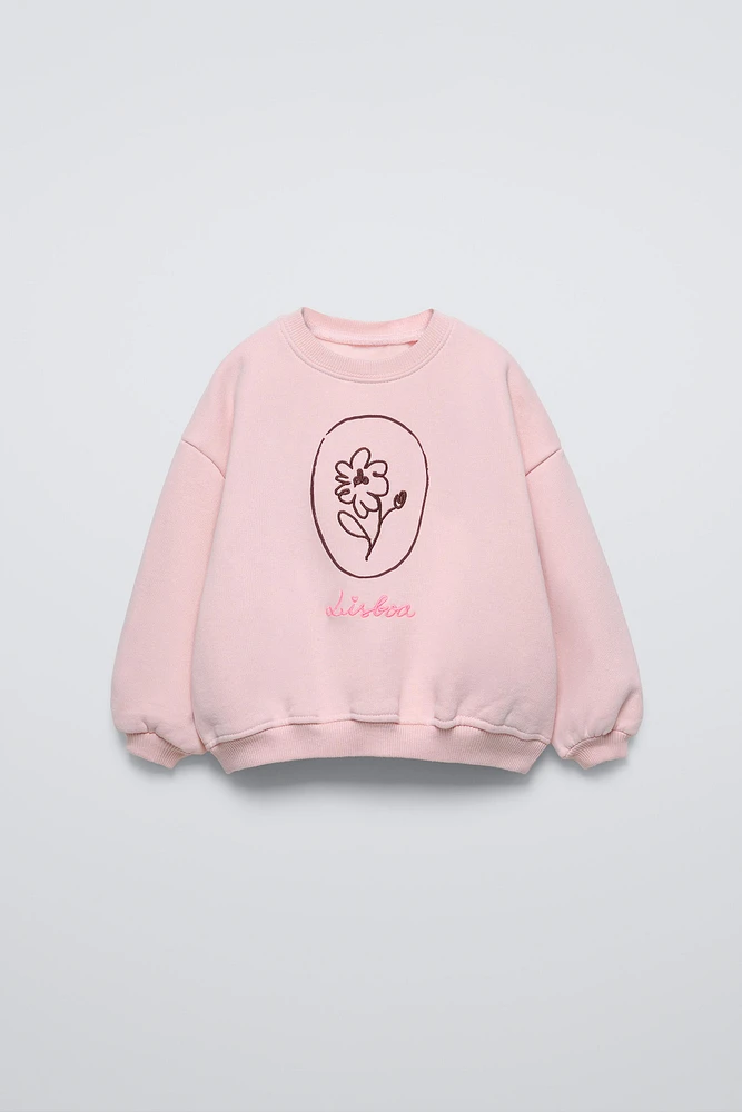 EMBROIDERED SWEATSHIRT