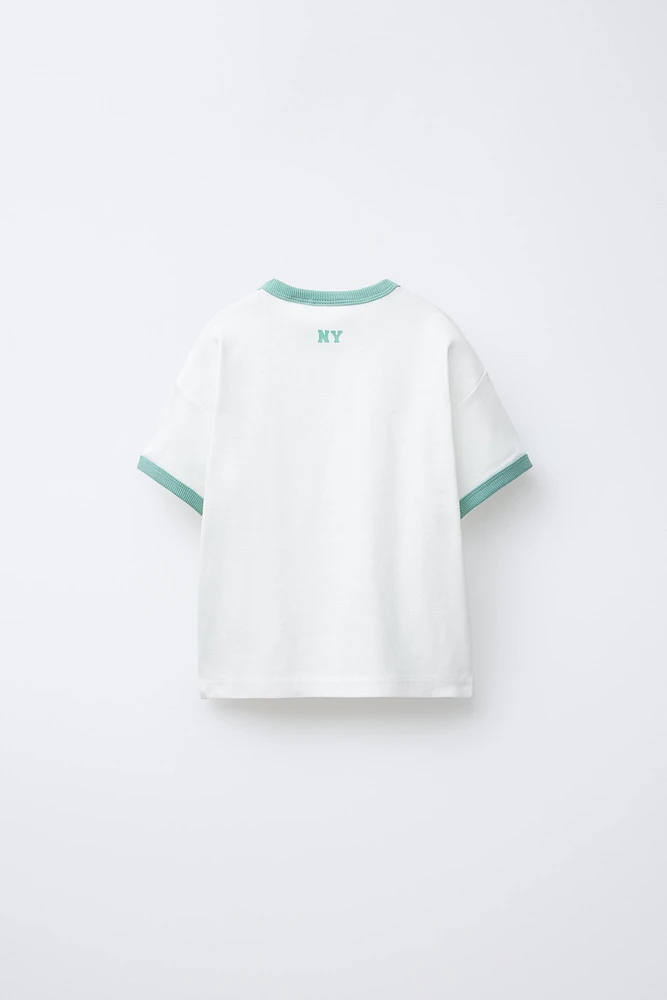 T-SHIRT LISERÉS CONTRASTE