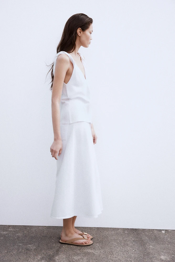T-SHIRT PLISSÉ EN COTON