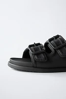 BUCKLED SANDALS