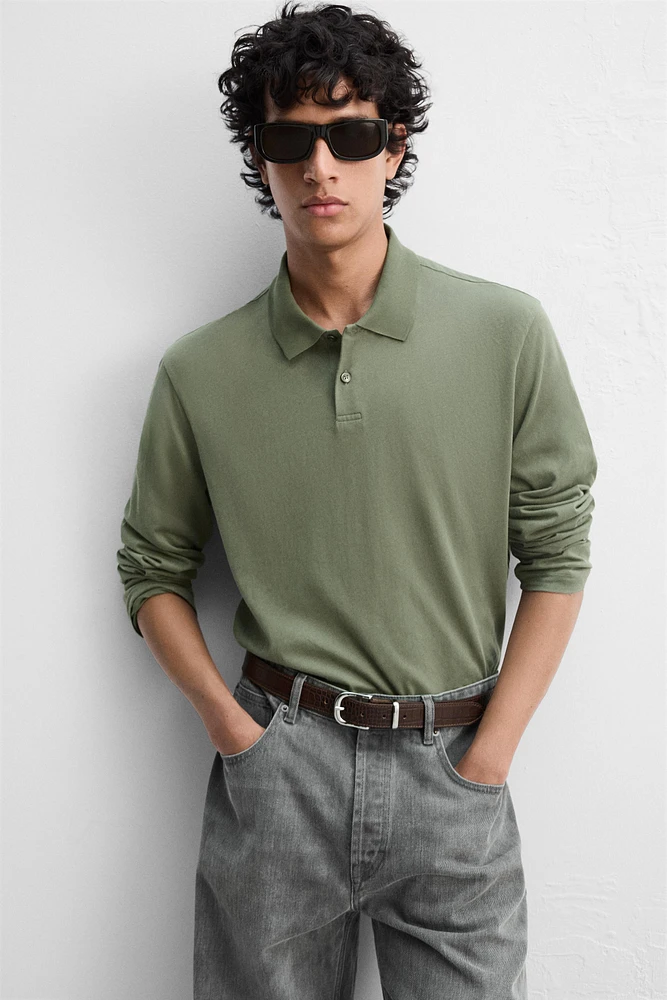LIGHTWEIGHT COTTON POLO SHIRT