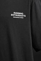 RELAXED FIT RUNNING PRINT T-SHIRT
