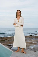 ROBE MI-LONGUE EN CROCHET
