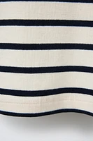 T-SHIRT RAYURES IMPRIMÉ RELIEF