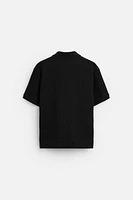 VERTICAL TEXTURED POLO