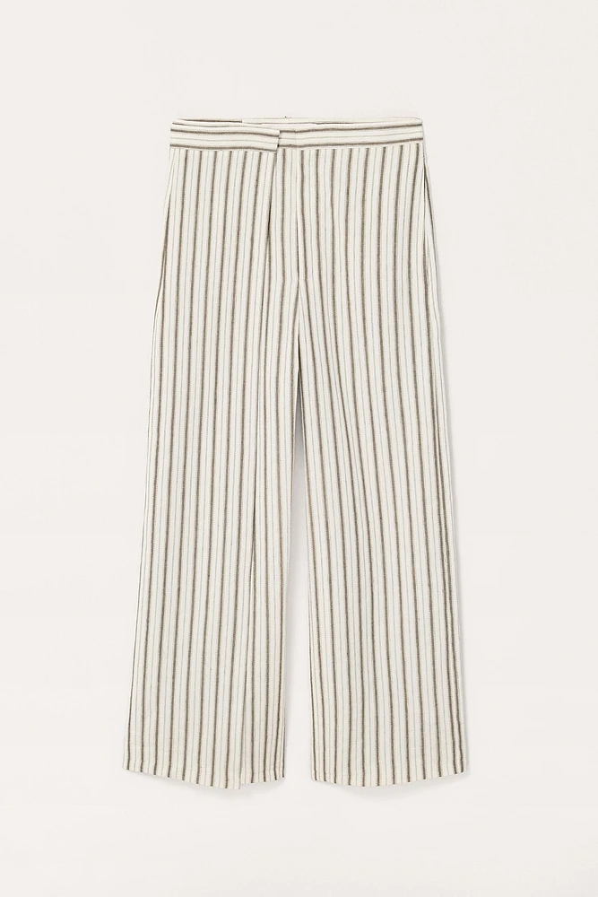 LIMITED EDITION STRIPED LINEN PANTS