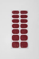 ZARA RED SPARKLE NAIL WRAPS - Gel Nails Effect