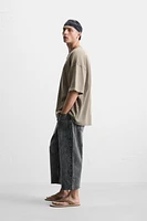 CROPPED WIDE LEG JEANS