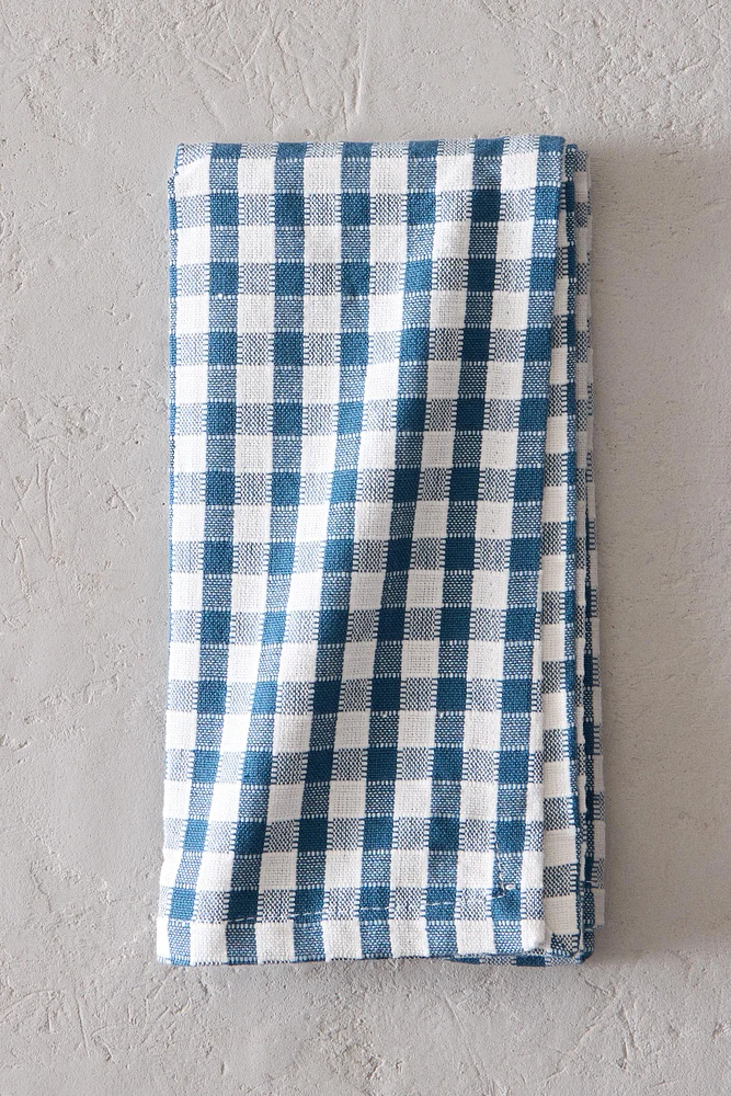 GINGHAM COTTON NAPKINS (SET OF 2)