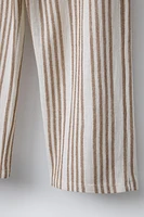 STRIPED PANTS WITH PIPED POCKETS