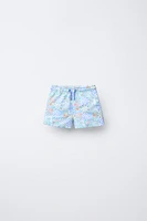 2-6 YEARS/ PALM TREE SWIM SHORTS