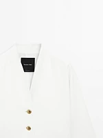 Blazer fluide boutons dorés - STUDIO