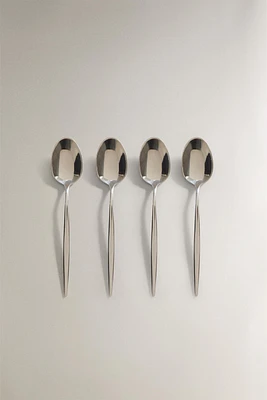 LOT CUILLÈRES À CAFÉ MANCHE FIN (LOT DE 4)