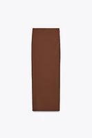 RUCHED NYLON SKIRT